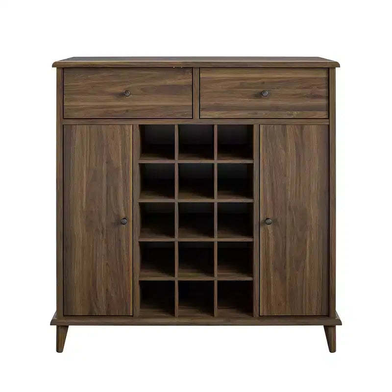 RealRooms Wexford Bar Cabinet, Walnut