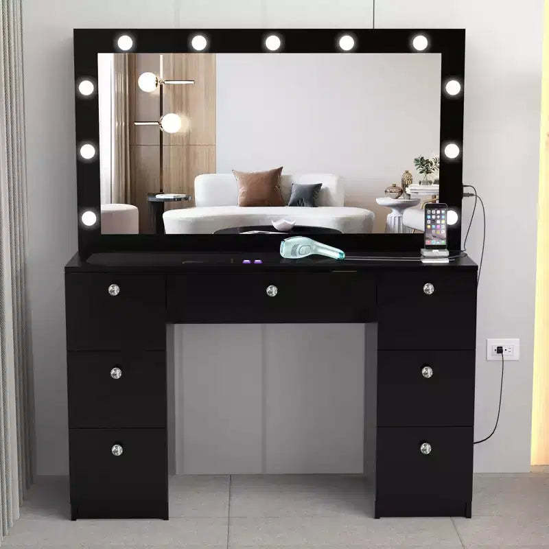 Amalthea Lighted Makeup Vanity - Boahaus