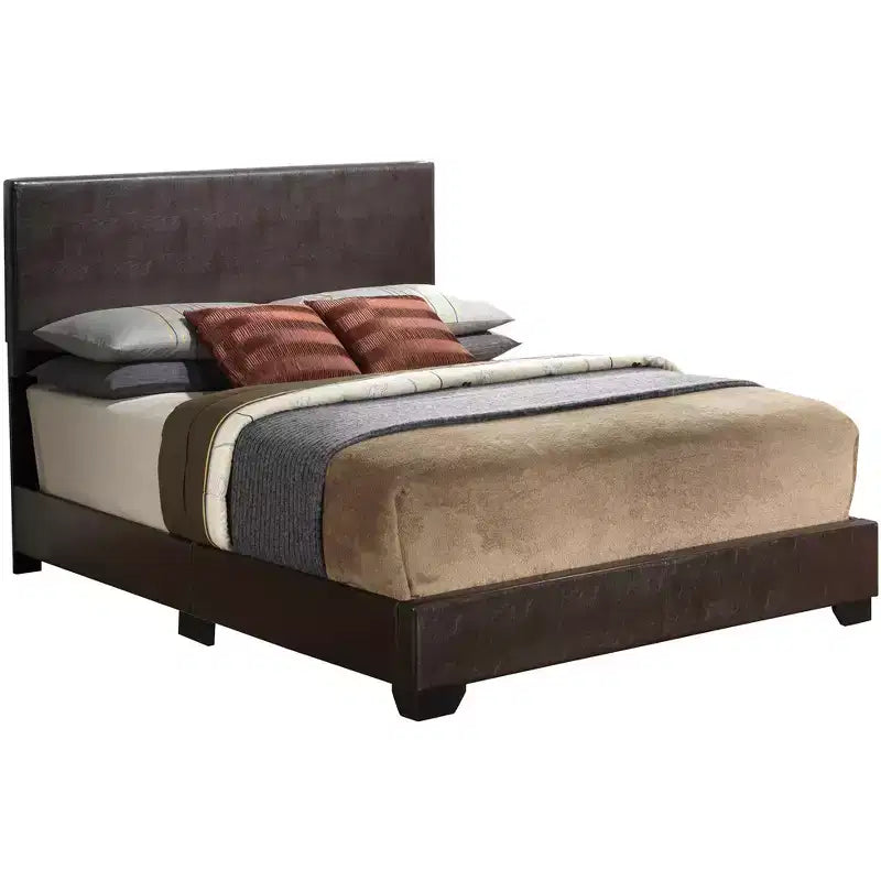 Passion Furniture Aaron Upholstered Queen Panel Bed