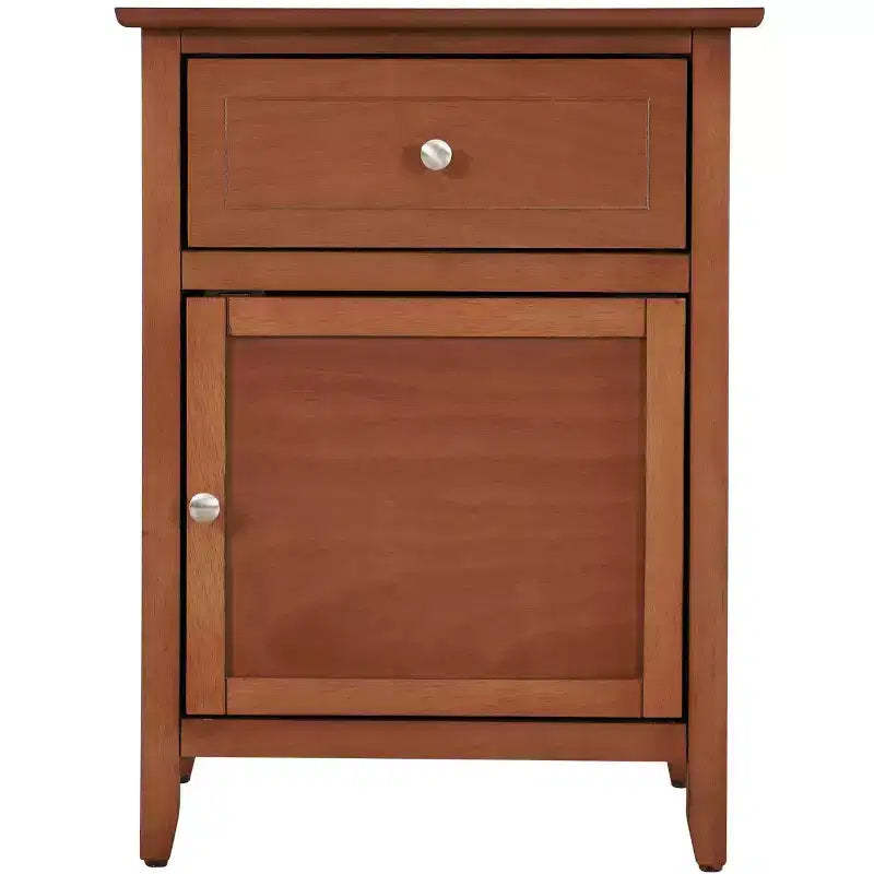 Passion Furniture Lzzy 1-Drawer Nightstand (25 in. H x 19 in. W x 15 in. D)