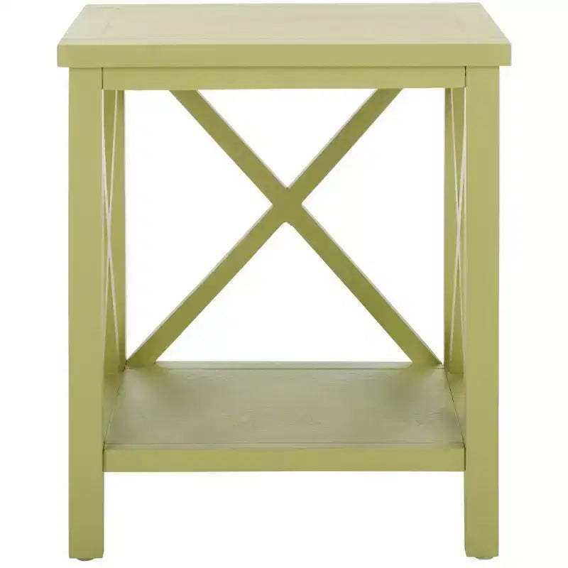 Candace Cross Back End Table - AMH6523 - Safavieh Couture