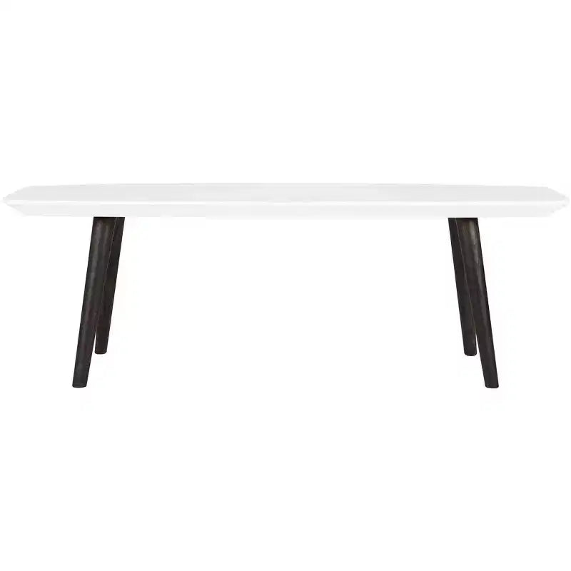Josiah Coffee Table - White/Dark Brown - Safavieh