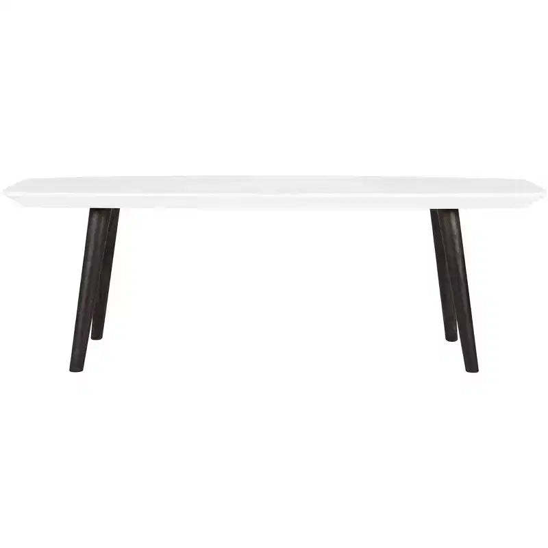 Josiah Coffee Table - White/Dark Brown - Safavieh