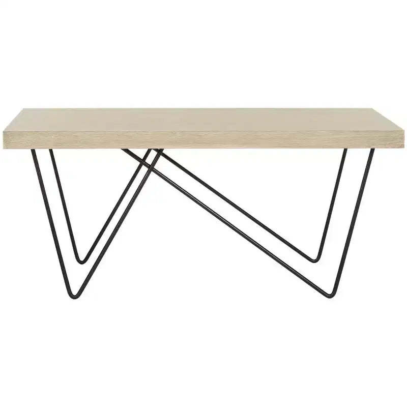 Amos Coffee Table - Light Brown - Safavieh