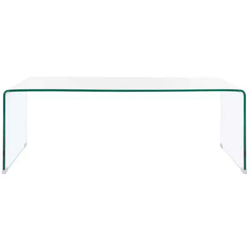 Willowith Glass Coffee Table - Clear - Safavieh