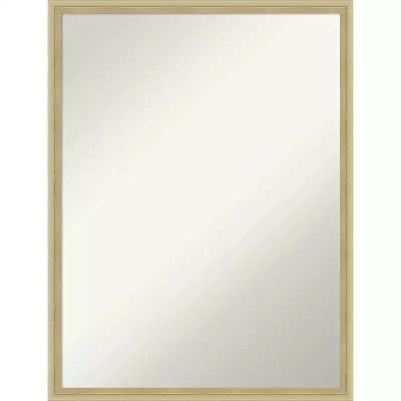 Amanti Art Lucie Champagne Non-Beveled Wood Wall Mirror 25.25 x 19.25 in.