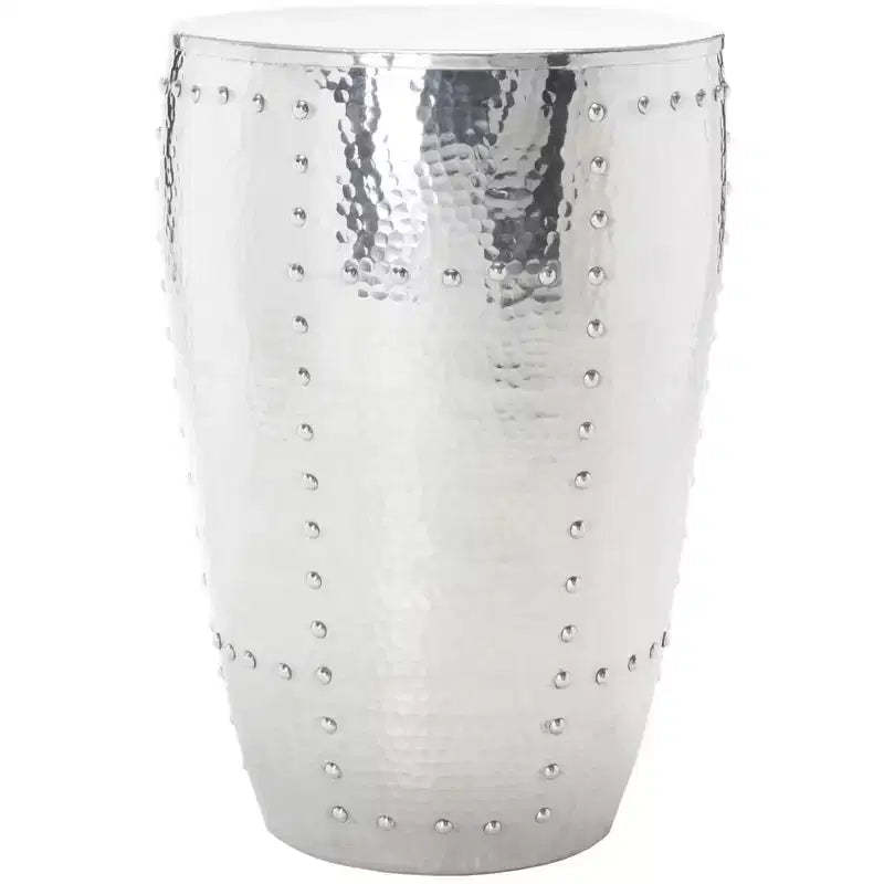 Hammersmith Metal Table Stool - FOX5514 - Silver - Safavieh Couture