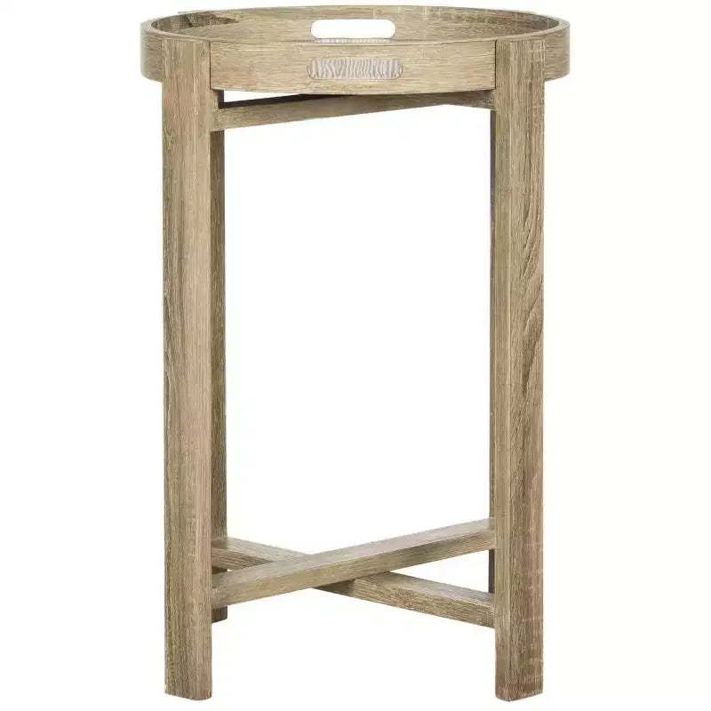 Hamish Side Table - FOX4248A - Beige - Safavieh Couture