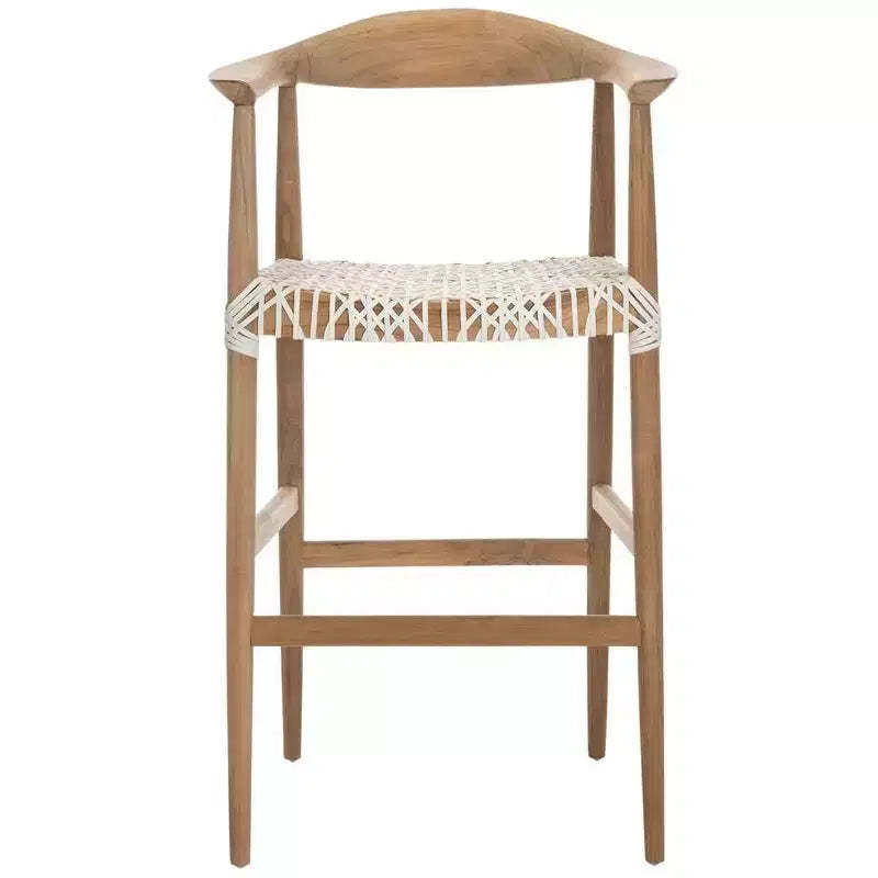 Bandelier Barstool - BST1005 - Natural/White - Safavieh
