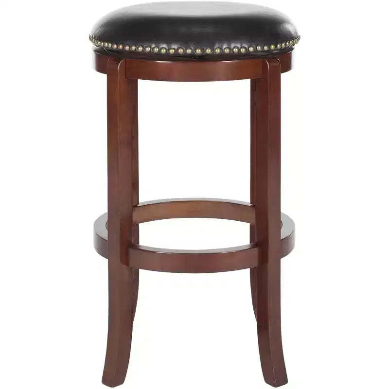 Elwood Swivel Bar Stool - FOX7015 - Cherry/Black - Safavieh Couture