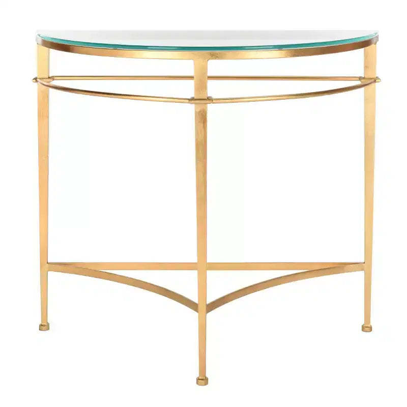 Baur Console Table - AMH8306A - Gold - Safavieh Couture