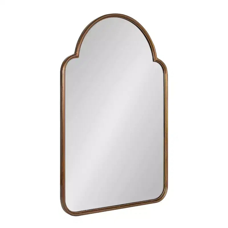 Kate and Laurel Arthell Metal Arch Mirror, 24x36, Gold