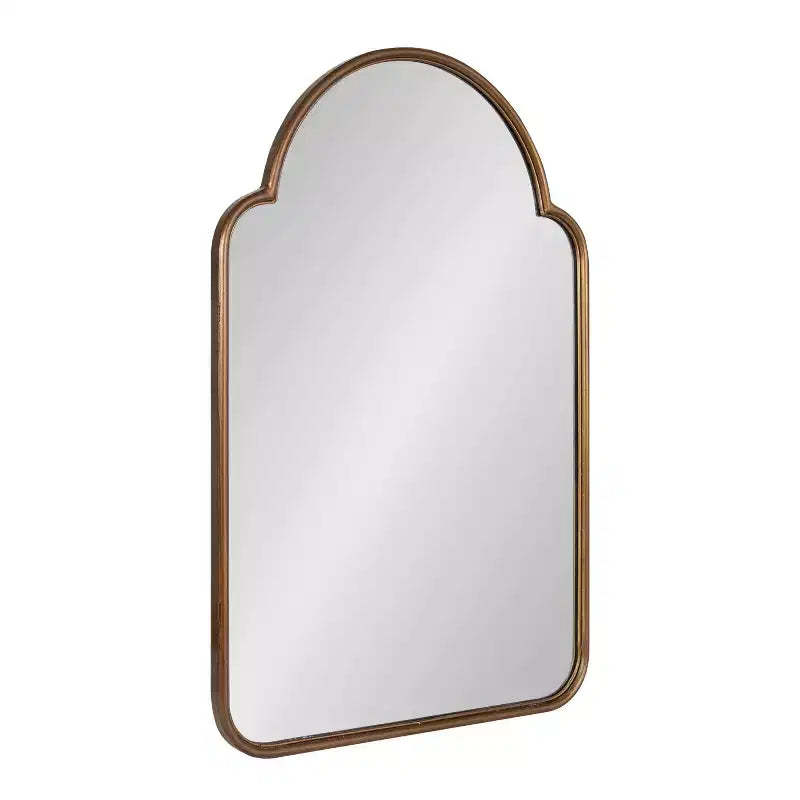 Kate and Laurel Arthell Metal Arch Mirror, 24x36, Gold