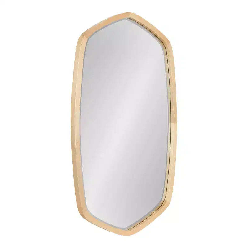 Kate and Laurel McLean Hexagon Framed Wall Mirror , 20x36, Natural