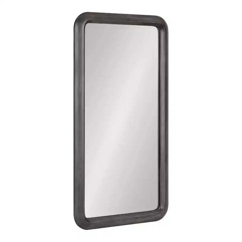 Kate and Laurel Pao Framed Wood Wall Mirror, 17x32, Gray