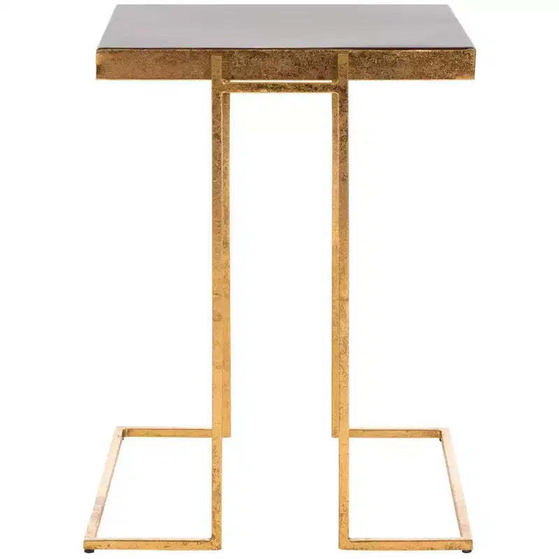 Amarylis Greek Key Side Table - ACC3209A - Black/Gold - Safavieh