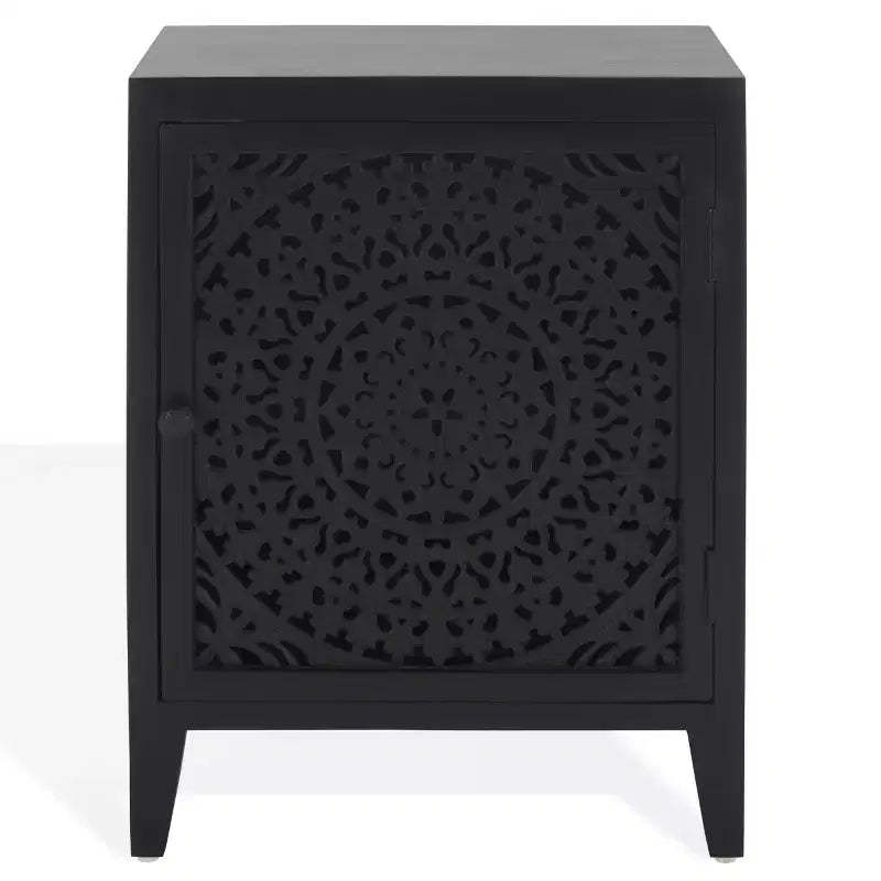 Thea 1 Door Carved Nightstand - NST5300 - Safavieh