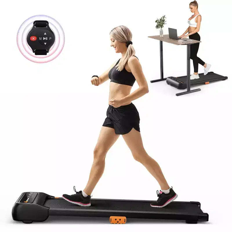 Costway Walking Pad Under Desk Treadmill with Watch Remote LED Touch Screen for Home/Office