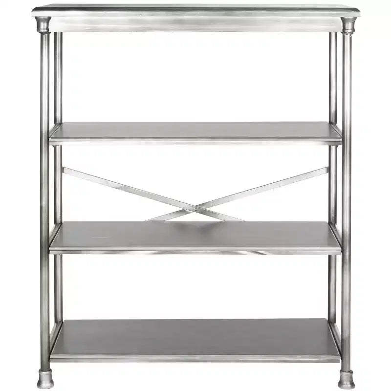 Jamison Large Bookcase - AMH1536 - Silver - Safavieh Couture