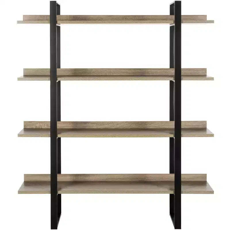 Melissa Etagere - FOX4282 - Light Brown/Black - Safavieh Couture