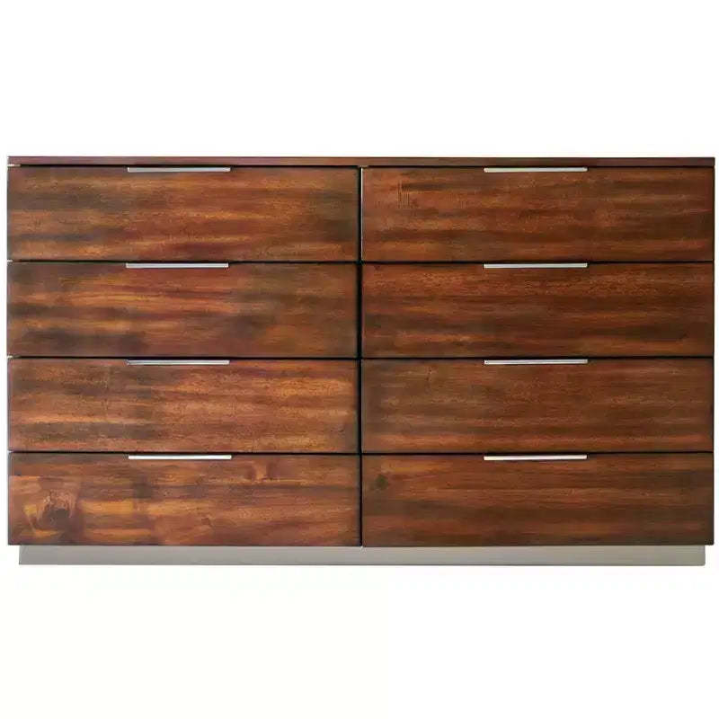 Brylin 8 Drawer Modern Dresser - SFV2112 - Dark Walnut - Safavieh Couture
