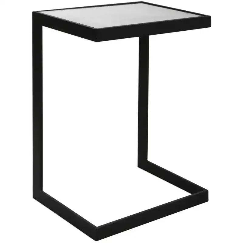Uttermost Windell Cantilever Black Accent Table
