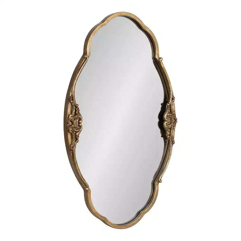 Kate and Laurel Novella Decorative Wall Mirror, 30x18, Gold