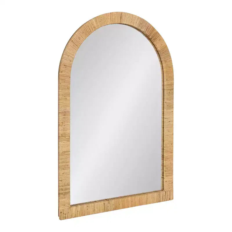 Kate and Laurel Rahfy Arch Framed Wall Mirror, 20x30, Natural