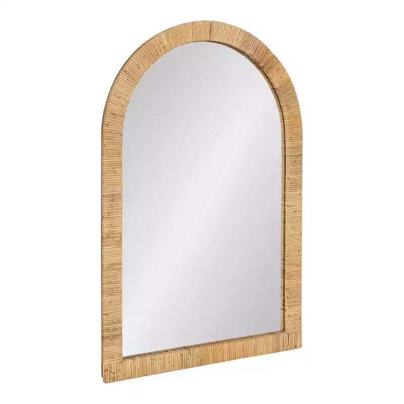 Kate and Laurel Rahfy Arch Framed Wall Mirror, 20x30, Natural