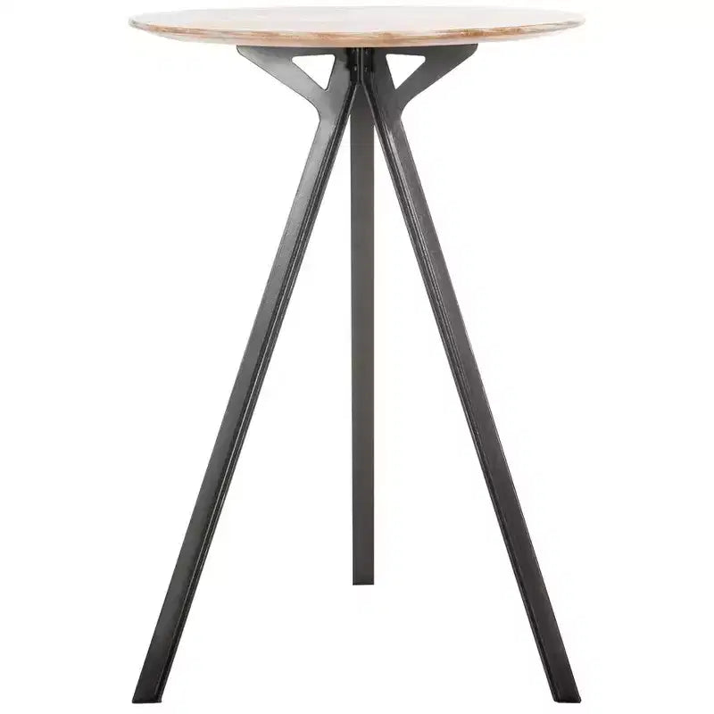 Axel Tripod Pub Table - DTB3700A - Grey Wash/Black - Safavieh