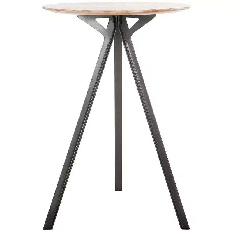 Axel Tripod Pub Table - DTB3700A - Grey Wash/Black - Safavieh