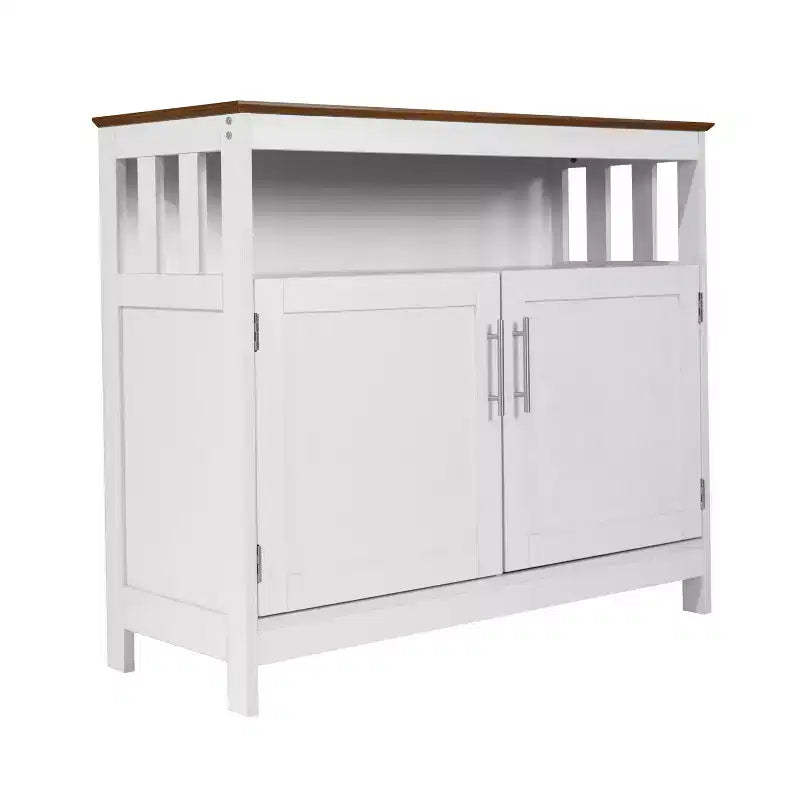 Merrick Lane Buffet and Sideboard with Storage Cabinet and Upper Shelf