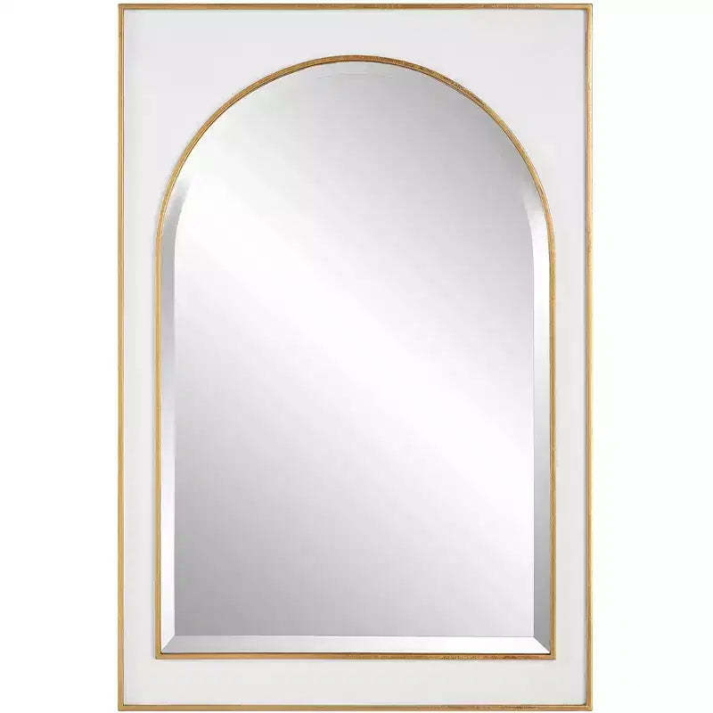 Uttermost Crisanta Antiqued Gold Leaf 25 x 37 1/2 Wall Mirror