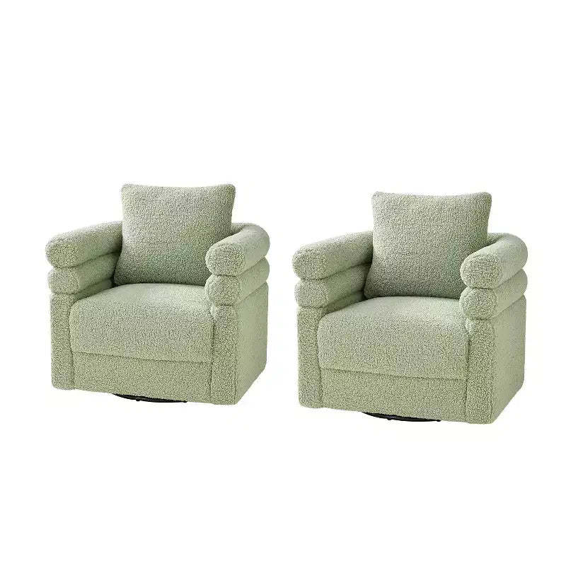 Arturo Modern Swivel Chair with Two Pillow Set of 2|ART OF LIVING DESIGNS-SAGE
