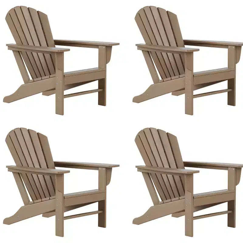 WestinTrends Dylan HDPE Outdoor Patio Adirondack Chair (Set of 4)