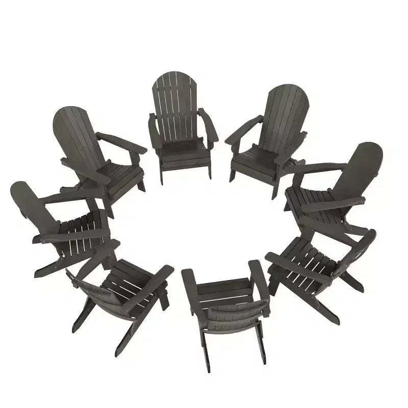 WestinTrends Tuscany HIPS Outdoor Folding Adirondack Chair (Set of 8)