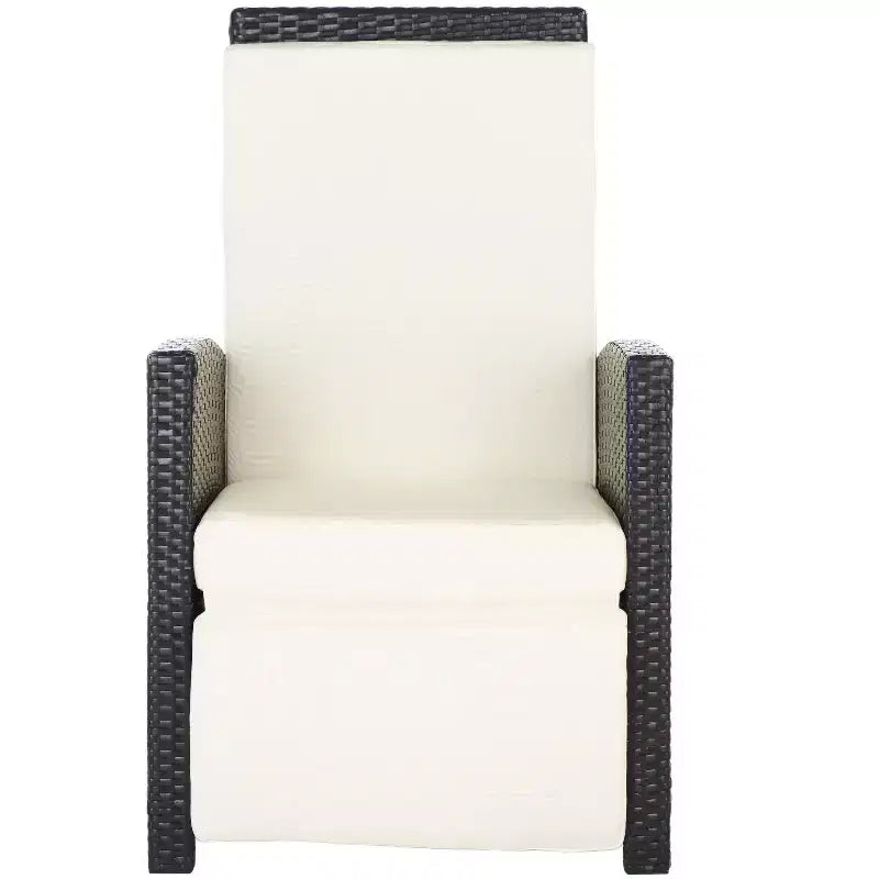 Herdla Recliner Chair Indoor/Outdoor - PAT9021 - Black/Beige - Safavieh