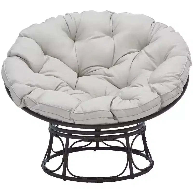 Kiraya Papasan Chair Indoor/Outdoor - PAT9041 - Brown/Grey - Safavieh
