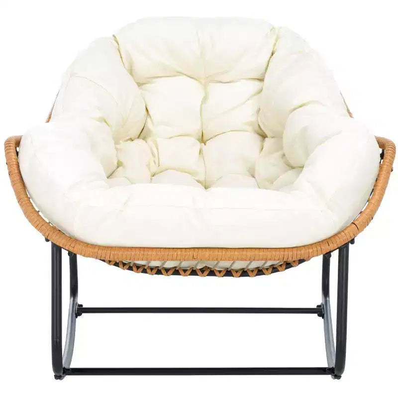 Ravena Rocking Chair Indoor/Outdoor - PAT9042 - Natural/Beige - Safavieh