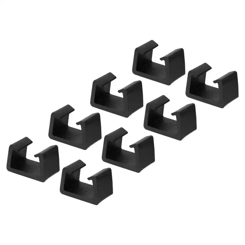 Unique Bargains Outdoor Wicker Fixed Connection Chair Fasteners Furniture Clip Black