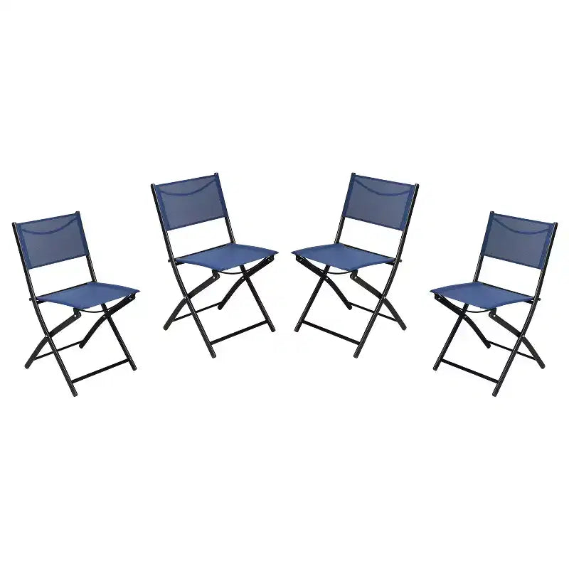 Flash Furniture Brazos Series Outdoor 4pcs Folding Chair with Flex Comfort Material and Metal Frame