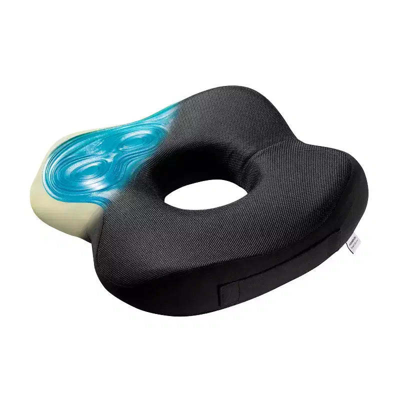 Mount-It! Office Seat Cushion, Ergonomic Chair Cushion, Memory Foam and Gel Filling, Ergonomic Cushion for Chair Car Office Desk, Back Tailbone Relief