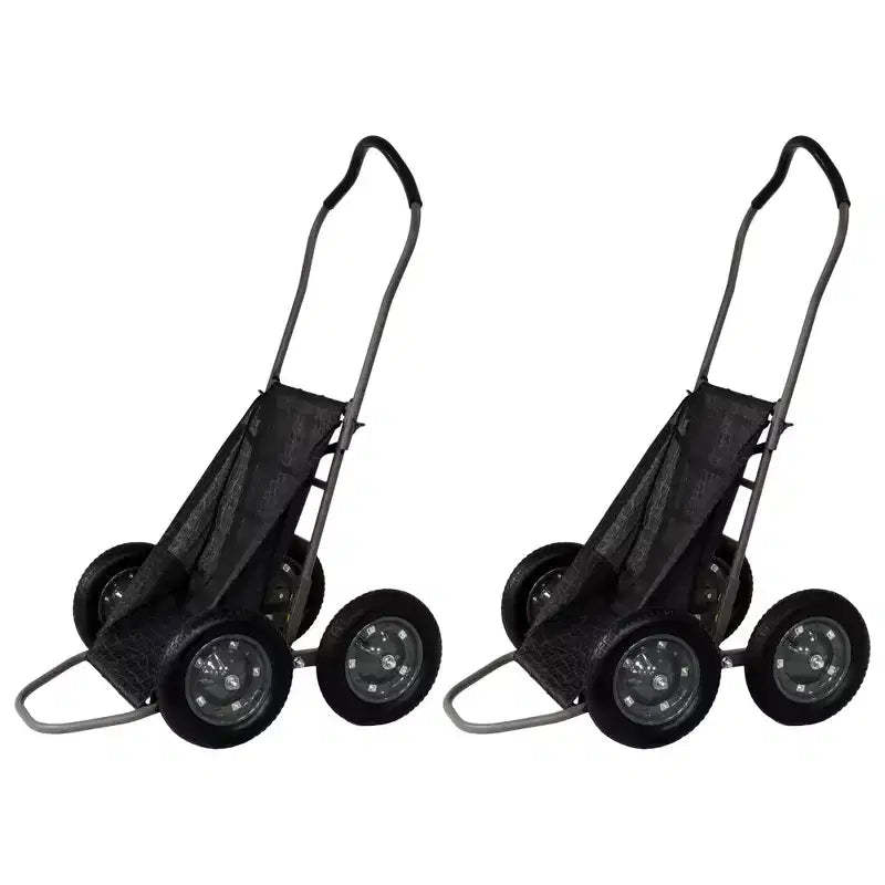 Hawk Crawler Capacity Foldable Deer Game Recovery Cart with Wheels (2 Pack)