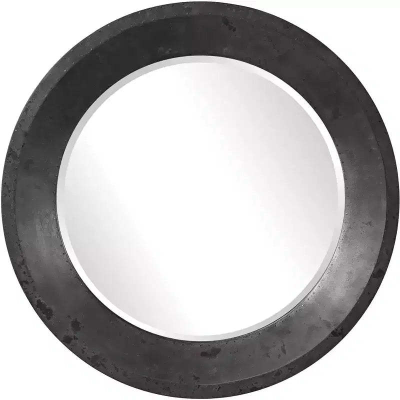 Uttermost Frazier Dark Gray 40 Round Oversized Wall Mirror