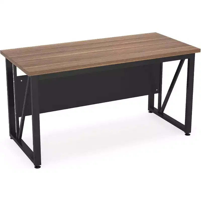 Lantine 55 inches Simple Computer Desk, Home Office Desk Writing Table for Workstation