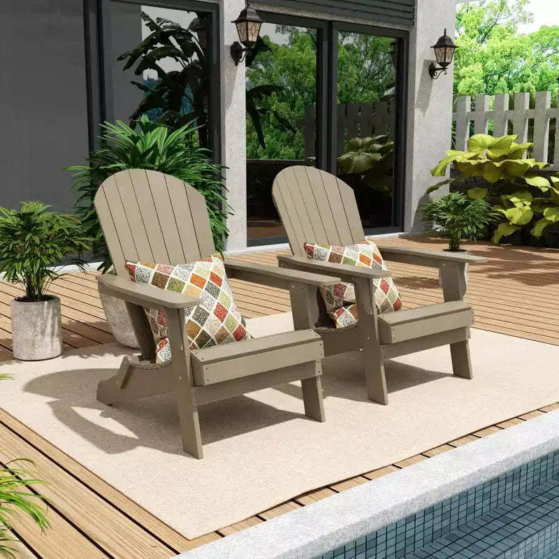 WestinTrends Tuscany HIPSOutdoorPatioFoldingAdirondackChair (Set of 2)