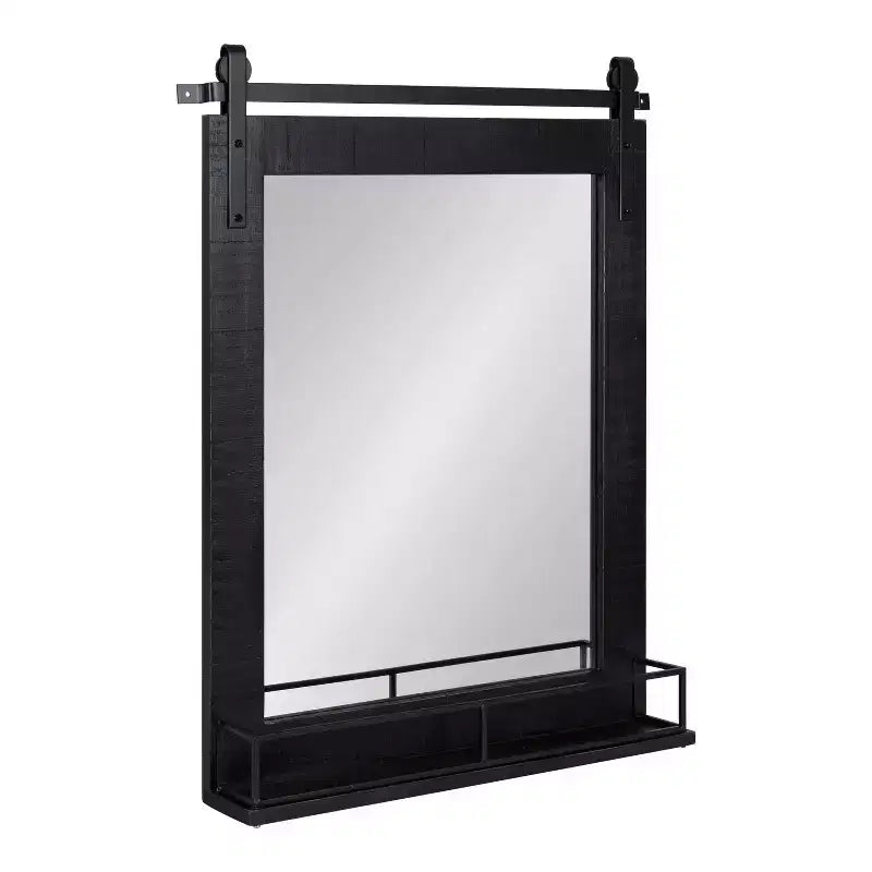 24 x 31 Cates Framed Wall Mirror with Shelf - Kate & Laurel All Things Decor