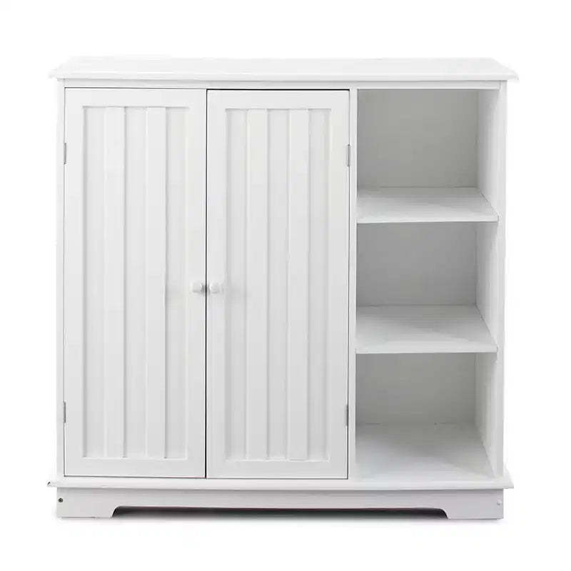 The Lakeside Collection Beadboard Buffet Cabinet - Sideboard with Storage