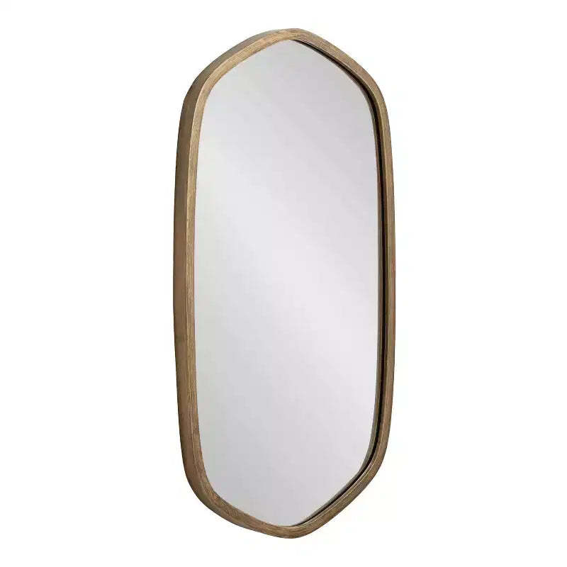 Kate & Laurel All Things Decor 20x36 McLean Hexagon Framed Wall Mirror