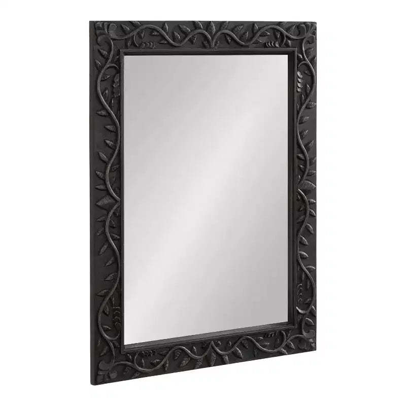 Kate & Laurel All Things Decor 24x32 Natesa Carved Wood Mirror